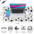 thumbnail image 5 of Long Mouse Pads for Desk,White Cow Lollipop Pattern Desk Mats on Top Of Desks, Desk Mouse Pad Extra Large with 3mm Non-Slip Base and Stitched Edge for Gaming,Office,Work,Home 31.5"x15.7", 5 of 6