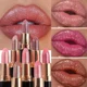thumbnail image 4 of 6 Colors Glitter Lipstick Waterproof Lasting Diamond Pearlescent Metallic Lipstick Pink Red Lip Gloss Women Lips Makeup Cosmetic, 4 of 5