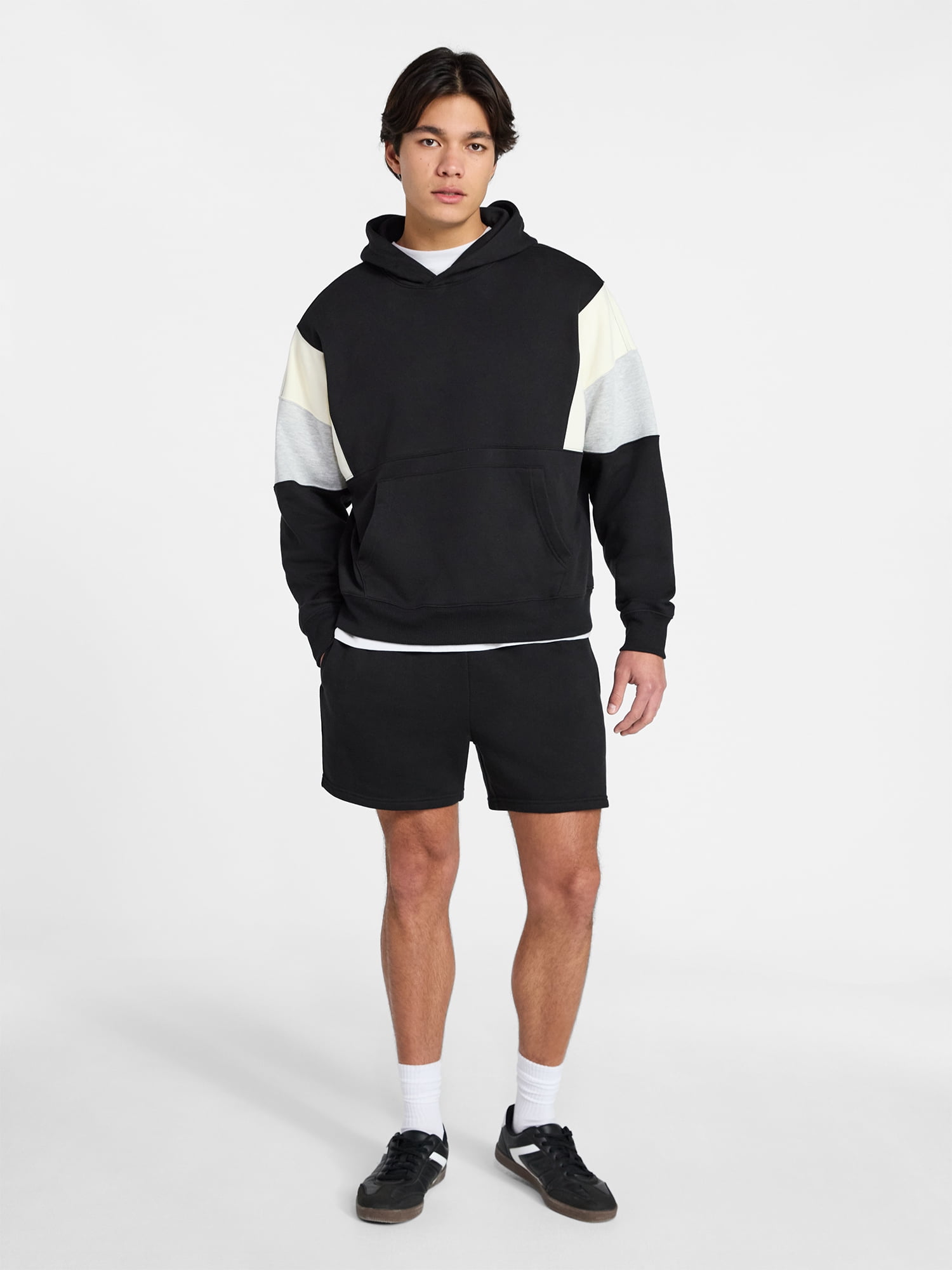 No Boundaries Colorblock Fleece Hoodie, Men's XS-5XL