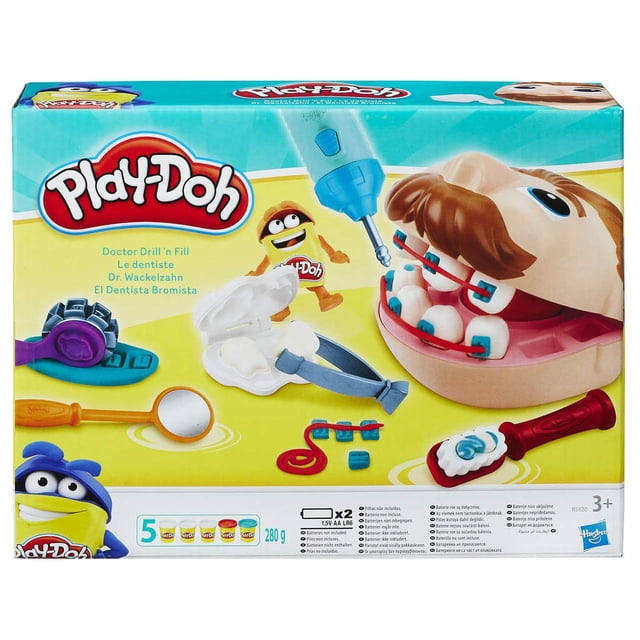 Juego de Doctor Dentista Play-Doh con Taladro y Relleno