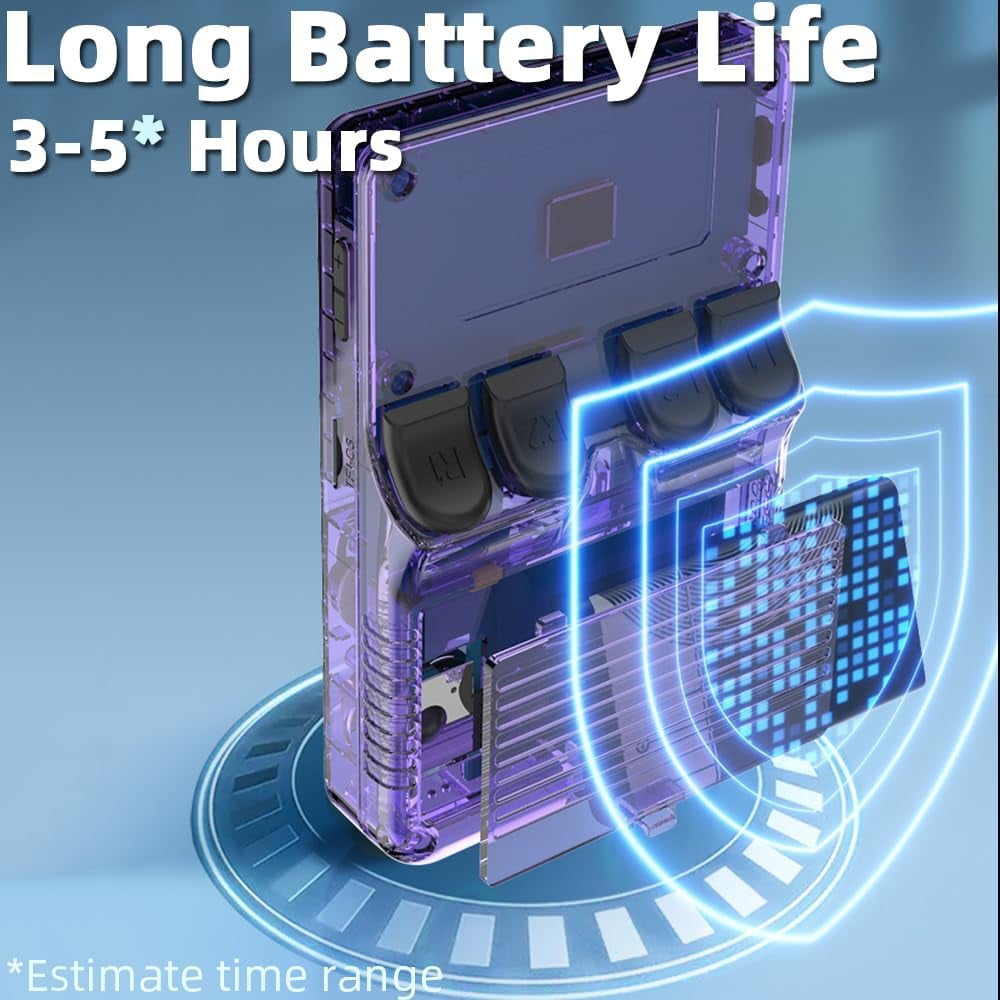 Retro Handheld Game with Dual OS Android 11 and Linux,RG353V with 64G TF Card Pre-installed 4452 Games Supports 5G WiFi 4.2 Bluetooth Online Fighting,Streaming and