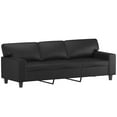 thumbnail image 3 of vidaXL Sofa Chair Living Room Upholstered Chair with Armrest Faux Leather, 3 of 33