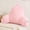 Pink, variant on Faux Fur Fluffy Dusty Rose Reading Pillow with Pockets, Luxury Striped Plush Decorative, Arm Rests and Back Support for Bed Rest, Lounging on Sofa, Extra Large Size for Adult.