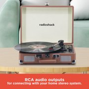 RadioShack Portable Suitcase Turntable with Bluetooth