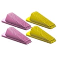 thumbnail image 4 of SELIVO 2026 New 4Pcs Door Stoppers for Bottom of Door,Not Effortless to Deform Door Stops for Bottom of Door,Freely Adjust the Door Opening Angle Door Jammer Door Stopper,Yellow+Pink, 4 of 7