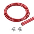 thumbnail image 1 of 16Ft(5M) Wire Rope 304 Stainless Steel Cable 1/4" (6.0 mm) Vinyl Coated with 2pcs Screw Chuck Red, 1 of 7
