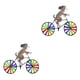 thumbnail image 2 of Yuarrent Plastic Windmill Pinwheel Wind Kids Toy Garden Lawn Party Decor perro cafe 2Conjunto, 2 of 6