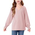 thumbnail image 7 of HIPYLO Kids Thermals Top and Bottom Set Girls Thermal Top Red Top for Girls Shirt School Uniform Shirts for Baby Winter Clothes Girl Clothes for Kids, Pink 14-16 Years, 7 of 7