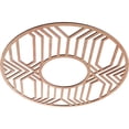 thumbnail image 2 of 28"OD x 10 1/4"ID x 3/8"T Empire Wood Fretwork Pierced Ceiling Medallion, Cherry, 2 of 3