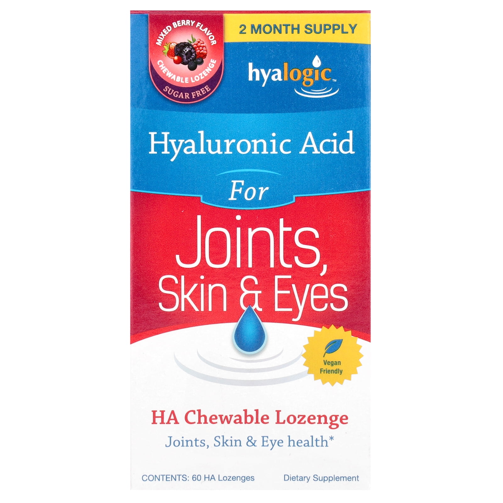 Hyalogic Hyaluronic Acid for Joints 60 Lozenge