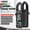Black, variant on Shinysix Clamp Meter ST212 Intelligent Digital Multimeter, 6000 Counts, AC & DC Voltmeter, 400A Ammeter, VA Colored Display, Auto Clamp Type Tester, NCV Non-Voltage Measurer, Resistance