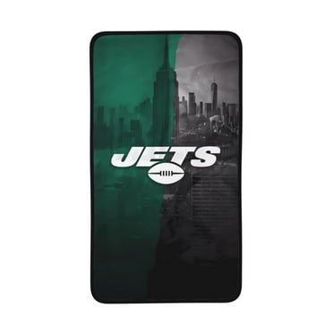 Jets Coral Fleece Towel Football Team Face Towel for Wiping Hair and Hands Multi-Purpose Towel Absorbent Soft Fingertip Towel 16x28 Inch