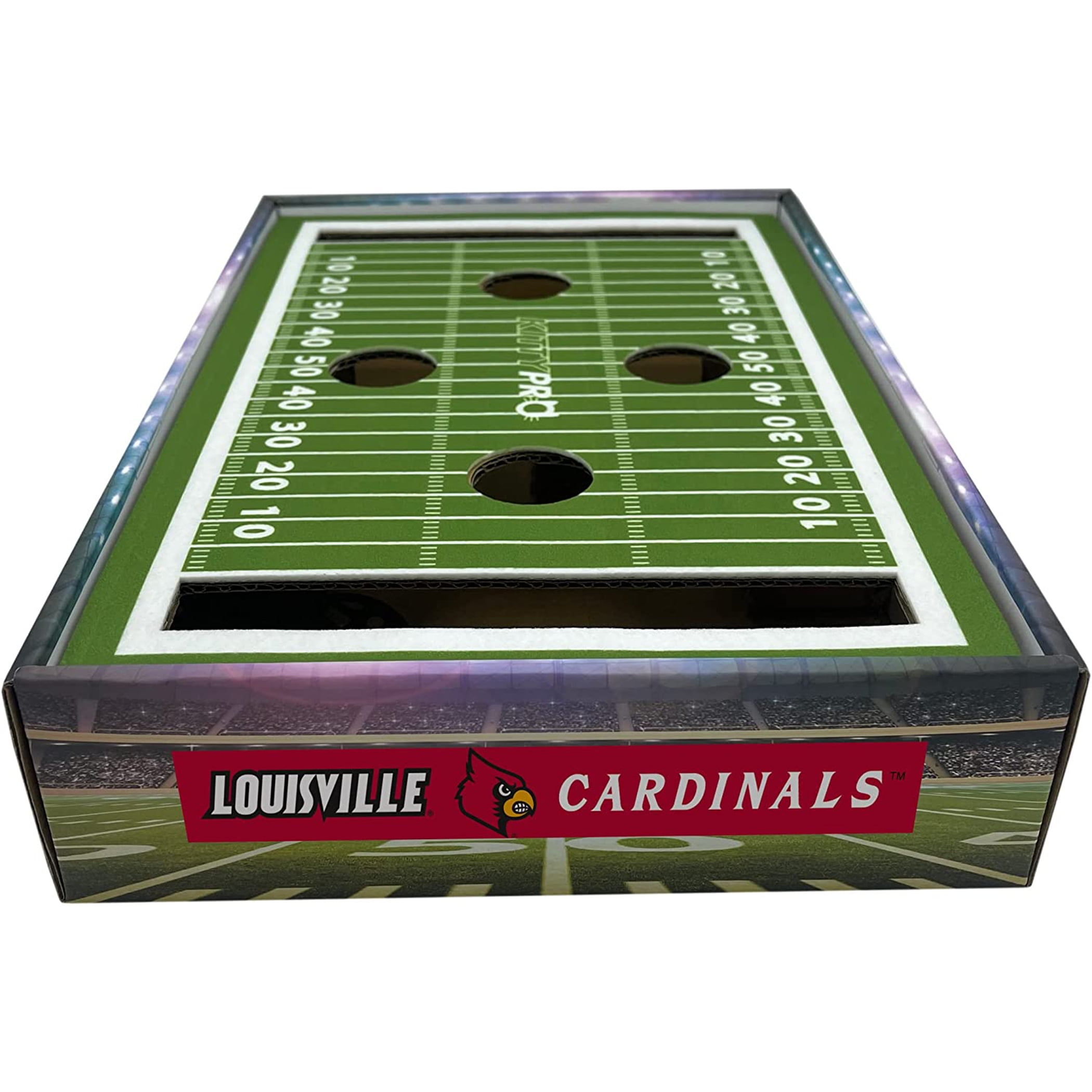Pets First NCAA Cat Scratcher Box Football Field Designed Cat Scratcher & Lounge