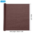 thumbnail image 2 of Uxcell 4.9ft Crepe Paper Roll, 10 Roll 20" Width Soft Paper Streamer Sheet for Craft, Dark Brown, 2 of 7