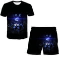 thumbnail image 1 of Moda niño niña cinco noches en Freddy conjuntos de ropa bebé niños niñas juego terrorista camisetas pantalones cortos 2 uds traje Outfits9T Gao Jinjia LED, 1 of 2