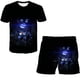 thumbnail image 1 of Moda niño niña cinco noches en Freddy conjuntos de ropa bebé niños niñas juego terrorista camisetas pantalones cortos 2 uds traje trajes 5T Gao Jinjia LED, 1 of 2