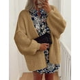 thumbnail image 3 of Cogild Women Oversized Open Front Knit Cardigans for Womens with Puff Sleeves for Comfortable Casual Wear Warmth Fall Winter Sweaters for Womens, 3 of 4