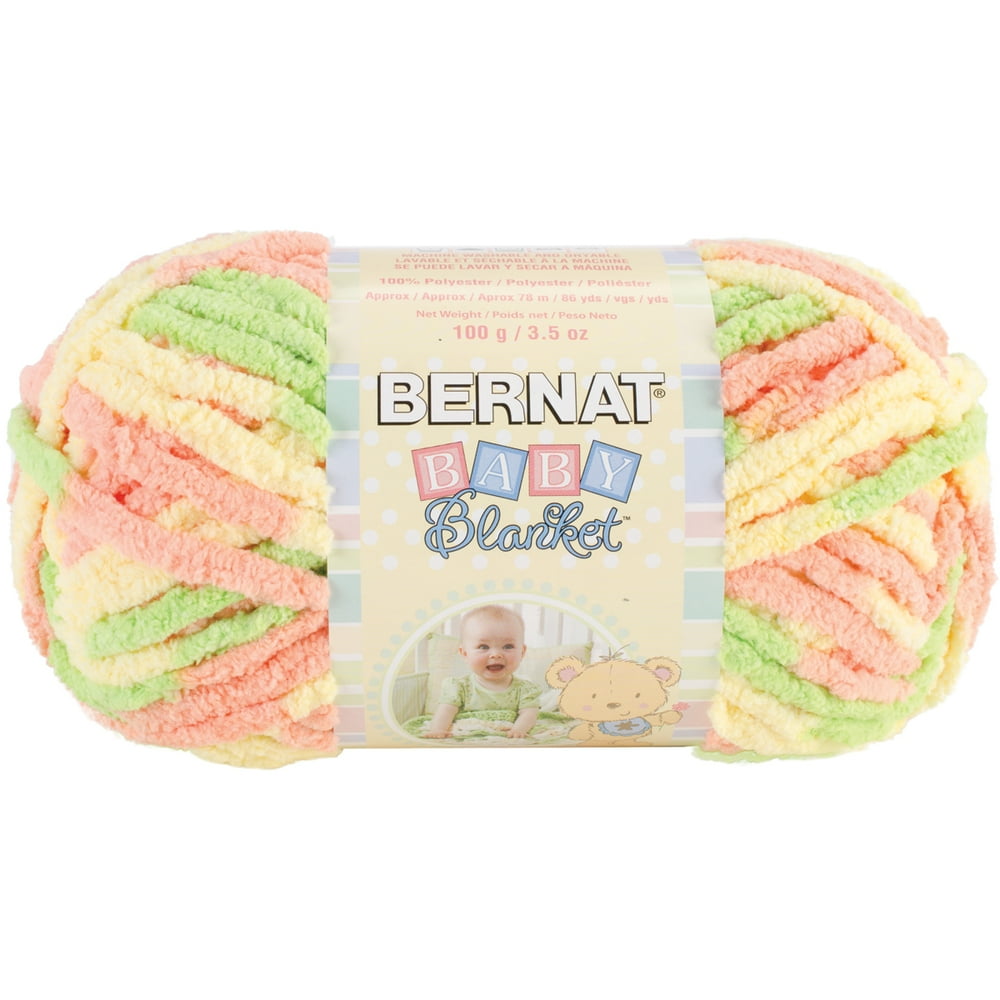 Bernat Polyester Baby Blanket YarnLittle Sunshine Yarn, 1 Each