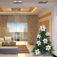 thumbnail image 3 of Matsuzay Árbol de Navidad decorativo flor falsa portátil desmontable de moda brillante jardín flores artificiales de simulación de plata Kits de decoración para fiestas Plata Matsuzay JR1170-03, 3 of 6
