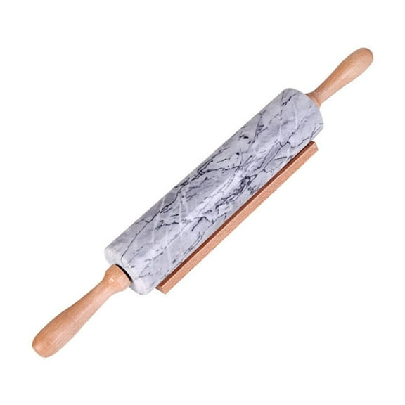 WHAMVOX  Baking Marble Rolling Pin Dumpling Essential Kitchen Tool