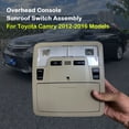 thumbnail image 2 of for Toyota Camry 2012-2016 Overhead Console Dome Light Replacement, Sunroof Switch Reading Light Storage Box Car Accessory Assembly-beige, 2 of 6