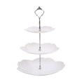 thumbnail image 3 of ZAXARRA Creative Three Layers Cake Stand Party Wedding Snack Cupcake Plate, 3 of 9