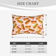thumbnail image 4 of Rateoe Hot Dog In Heart Pattern Pillow Covers with Invisible Zipper(Pillows are not Included) Standard Pillowcases-16"x24", 4 of 6