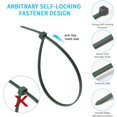 thumbnail image 3 of 6 Inch Garden Green Zip Tie 500 PCS,Nylon PA66 Zip Tie,UV Resistant Cable Tie Wrap,Heavy Duty Gardening Belt,Binding Strap for Indoor and Outdoor Use, 3 of 7