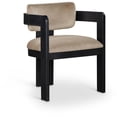 thumbnail image 2 of Pemberly Row Contemporary Beige Velvet Dining Chair (Set of 2), 2 of 10