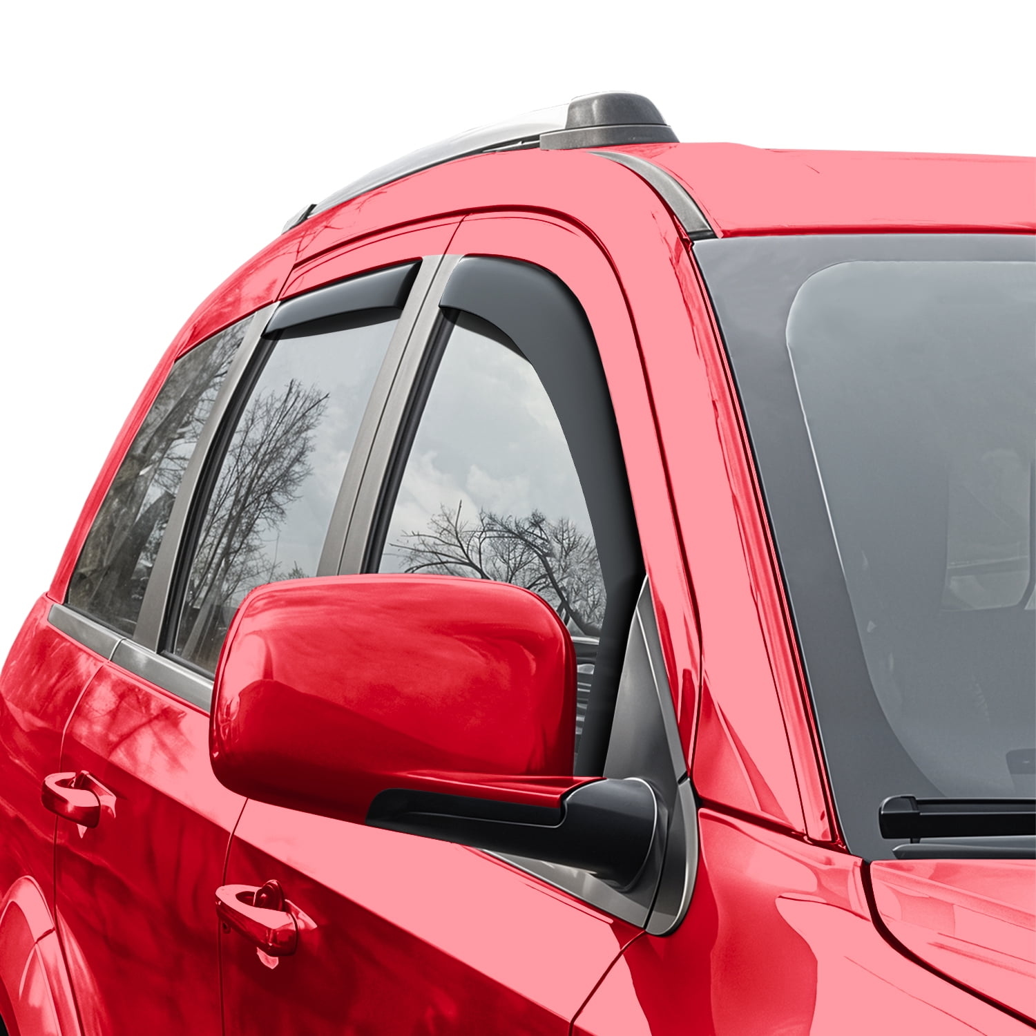 Voron Glass in-Channel Extra Durable Rain Guards for Dodge Journey 2009-2020, Window Deflectors, Vent Window Visors, 4 Pieces - 200480