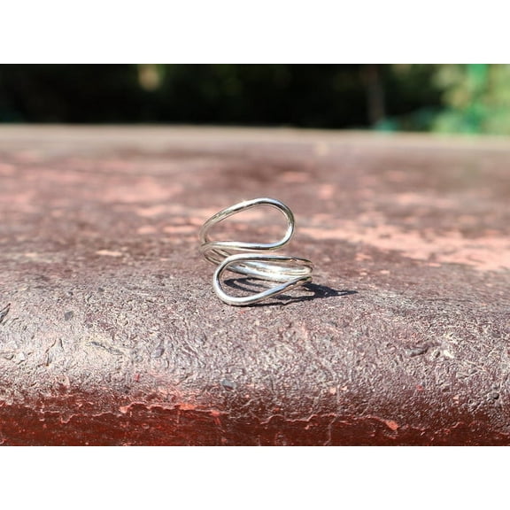 Heaven Crafts Spiral Statement Ring 925 Sterling Silver Woman Ring Unique Ring Gift For Her Handmade Bohemian Ring