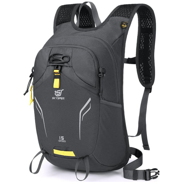 Mochila de Senderismo SKYSPER Pequeña 15L Ligera para Mujeres y Hombres