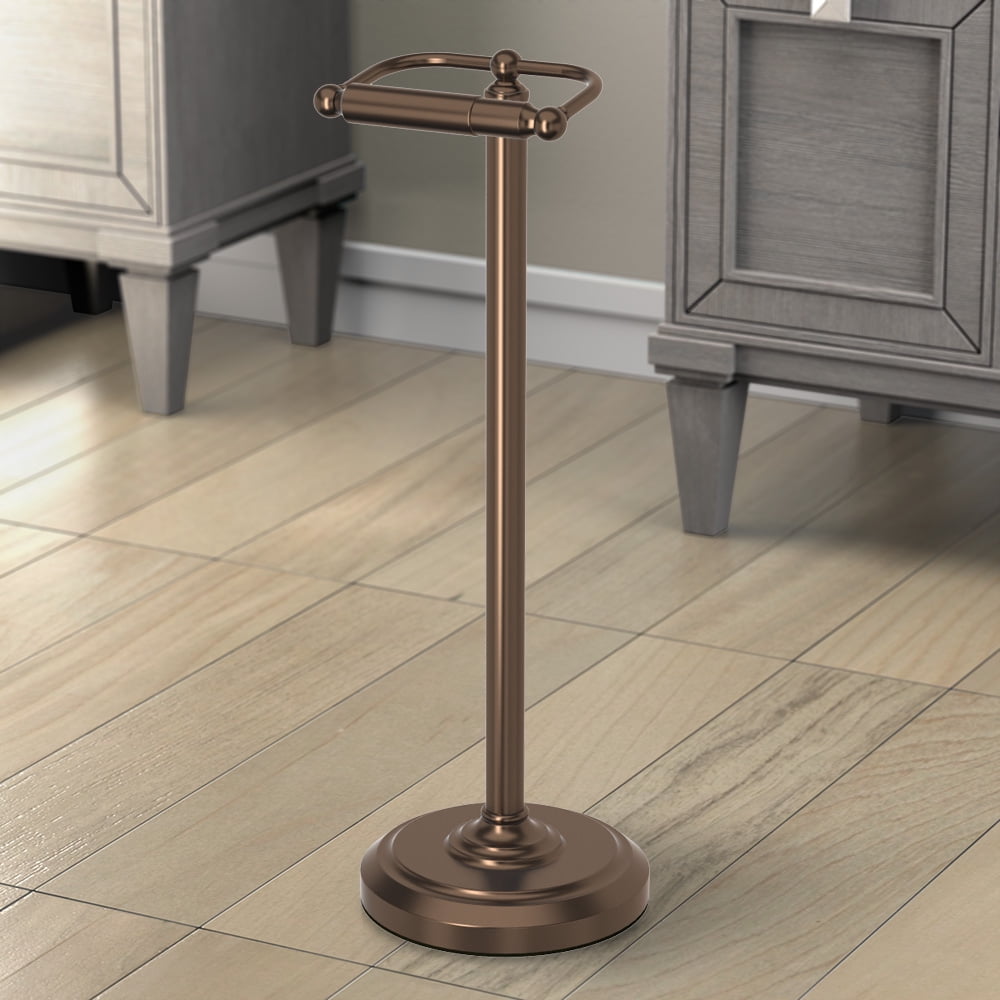 Gatco Freestanding Pedestal Toilet Paper Holder, Oil Rubbed Bronze