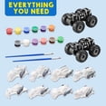 thumbnail image 2 of Kit de manualidades JOYIN Construye y pinta tu propio coche monstruo para niños, 2 of 7