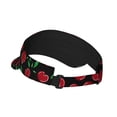 thumbnail image 3 of Gaeub Cherry Sun Visor Hats with Empty Top and Adjustable, UV Protection for Golf Tennis Cycling Running, 3 of 8
