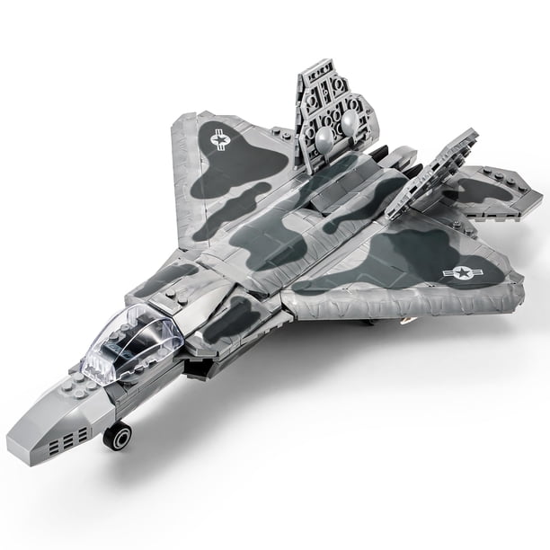 Set de bloques de construcción SEMKY Military Series F-22 Raptor 626 piezas