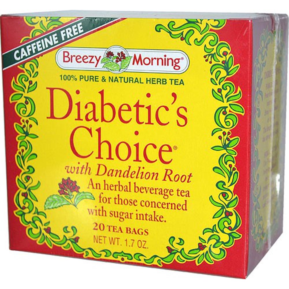 Breezy Morning Herb Tea Diabetic's Choice with Dandelion Root 20 Tea