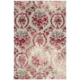 thumbnail image 6 of SAFAVIEH Monaco Cyan Floral Area Rug, Ivory/Pink, 6'7" x 9'2", 6 of 11