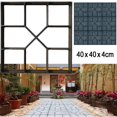 thumbnail image 3 of 40cm DIY Paving Mold Reusable Concrete Paths Maker Plastic Walkway Pavement Mould for Garden, 3 of 5