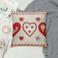 thumbnail image 2 of GOSMITH s Day Pillow Cover Farmhouse s Day Decor for Home Red Love Heart Lumbar Pillows Decorative Throw Pillows s Day Decorations for Sofa 24\x24\, 2 of 5