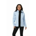 thumbnail image 6 of KVE Women's Softshell Jacket Light Hooded Windproof Coat Insulated Windbreaker for Outdoor Hiking Light Blue Small, 6 of 9