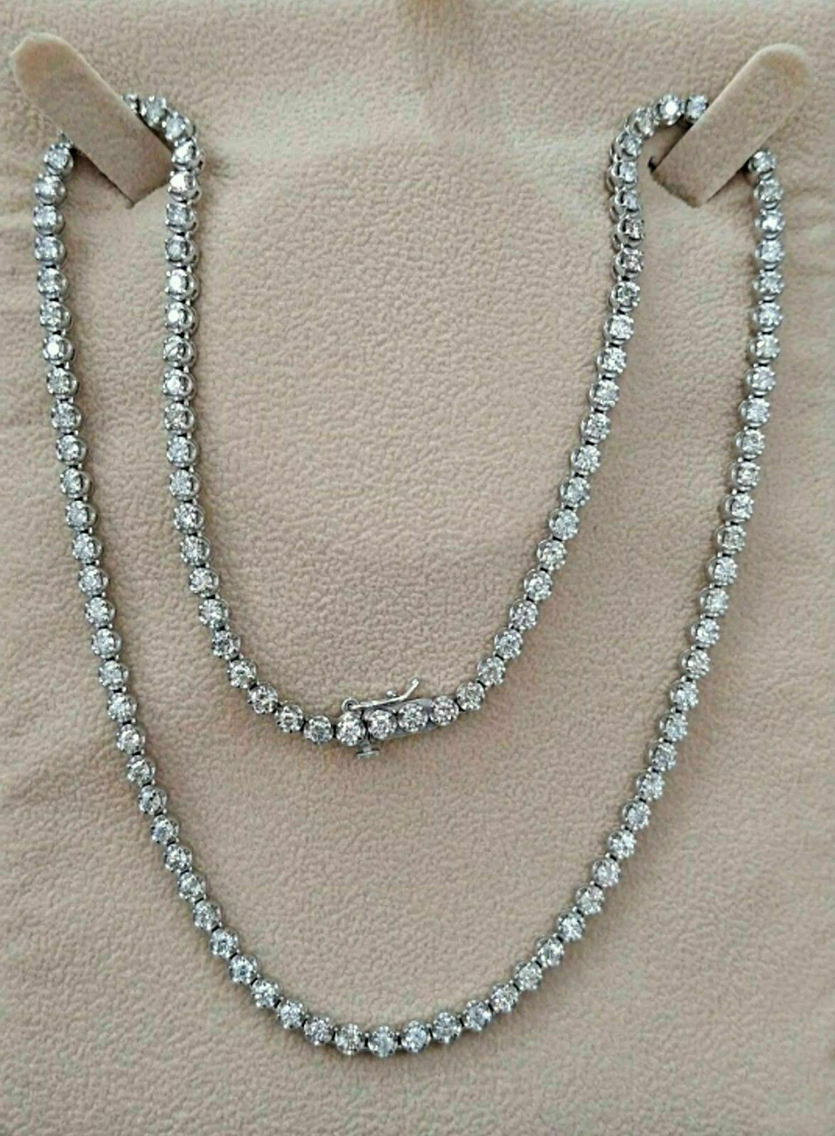 Real Diamond Eternity Tennis Necklace 8 