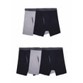 thumbnail image 2 of Fruit of the Loom Men's CoolZone Fly Black and Gray Boxer Briefs, 3 Pack, 2 of 5
