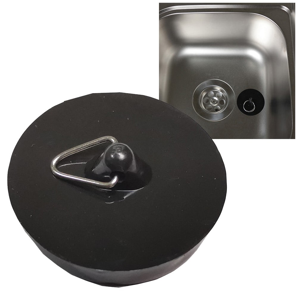 Handy Housewares 2pc Durable Rubber Sink Drain Stopper Plug Set