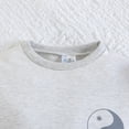thumbnail image 4 of Gibobby Conjunto de pants para niño Tops y pantalones con estampado de animados de manga corta de verano para niñas pequeñas, conjunto de ropa de 2 uds para niños(Gris,6-12 Meses), 4 of 5
