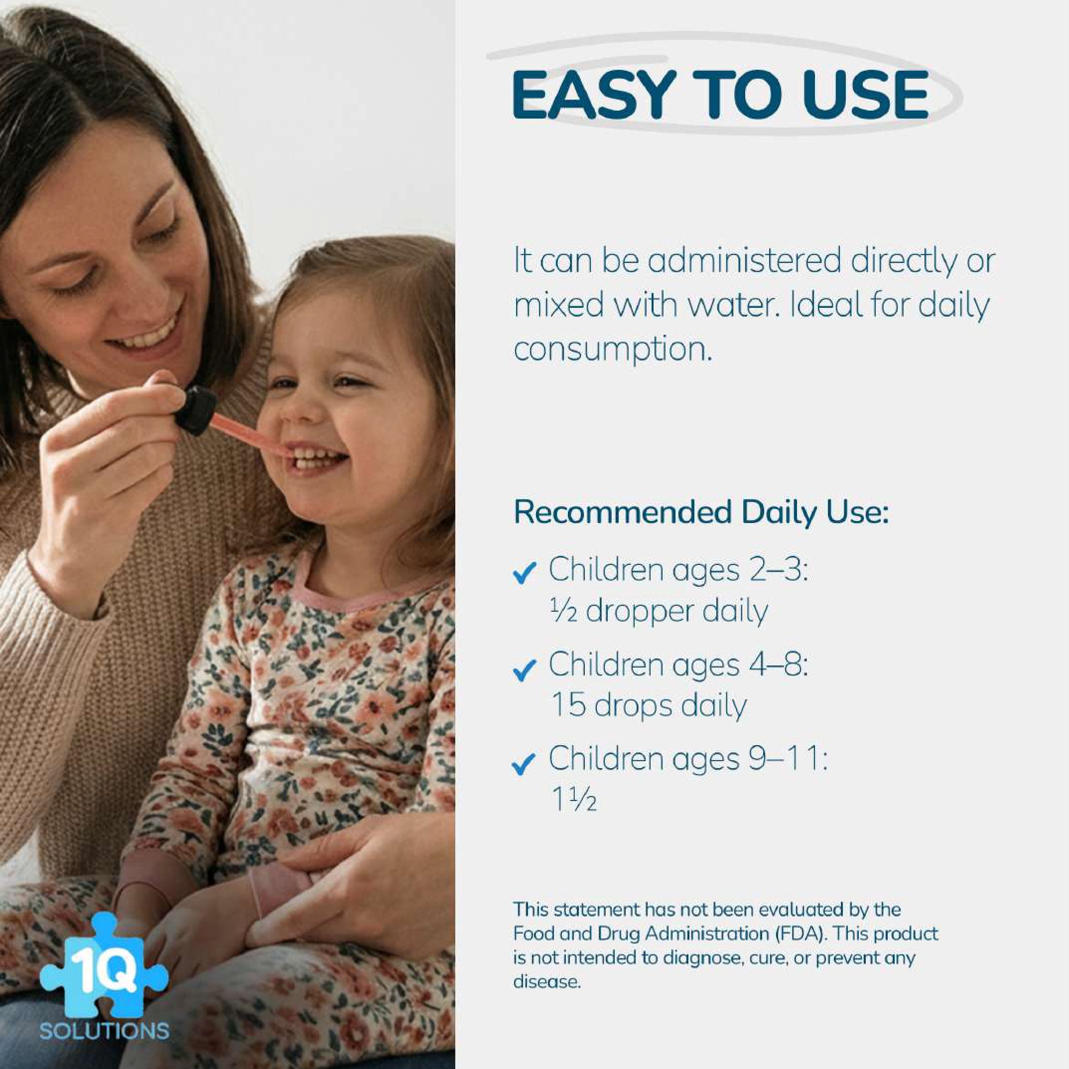1Q Relax - Magnesium Glycinate & L-Theanine Liquid Natural Drops for Kids – Melatonin Free, Sugar-Free, Vegan, Non-GMO, Gluten-Free, Hypoallergenic with Micellar Technology - 2 fl oz