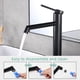 thumbnail image 3 of Grifo de baño ecológico, grifo de lavabo monomando ecológico con caño giratorio de 360° y tecnología Diamond Seal para un control del agua de fácil manejo, núcleo de latón macizo, color negro, 3 of 5