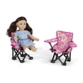 thumbnail image 2 of Emily Rose Doll Accessories Playful Hearts Pink and White Camping Sports Chairs, Fits 14-18 Inch Dolls, 2 of 7