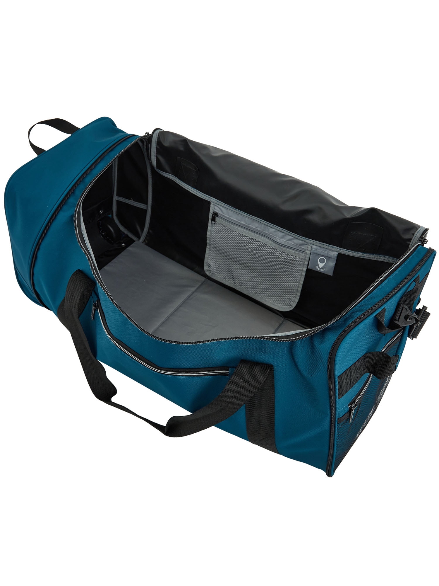 Protégé Navigation 32" Collapsible Rolling Duffel Bag with Inline Skate Wheels, Blue