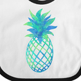 thumbnail image 4 of Inktastic Blue and Green Pineapple Boys or Girls Baby Bib, 4 of 4